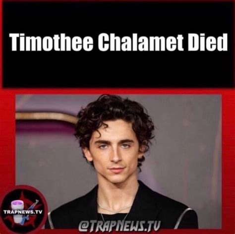 did timothee chalamet die.